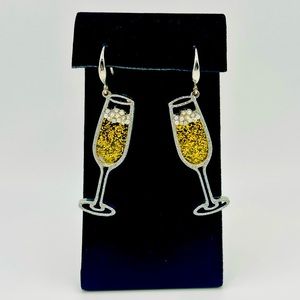 SUGARFIX by BaubleBar Sparkle Champagne Glass Earrings